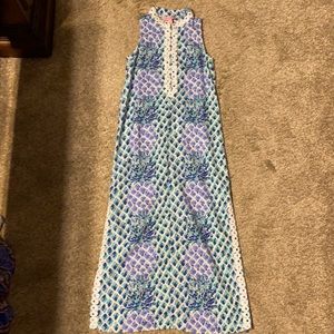 Blue pineapple dress